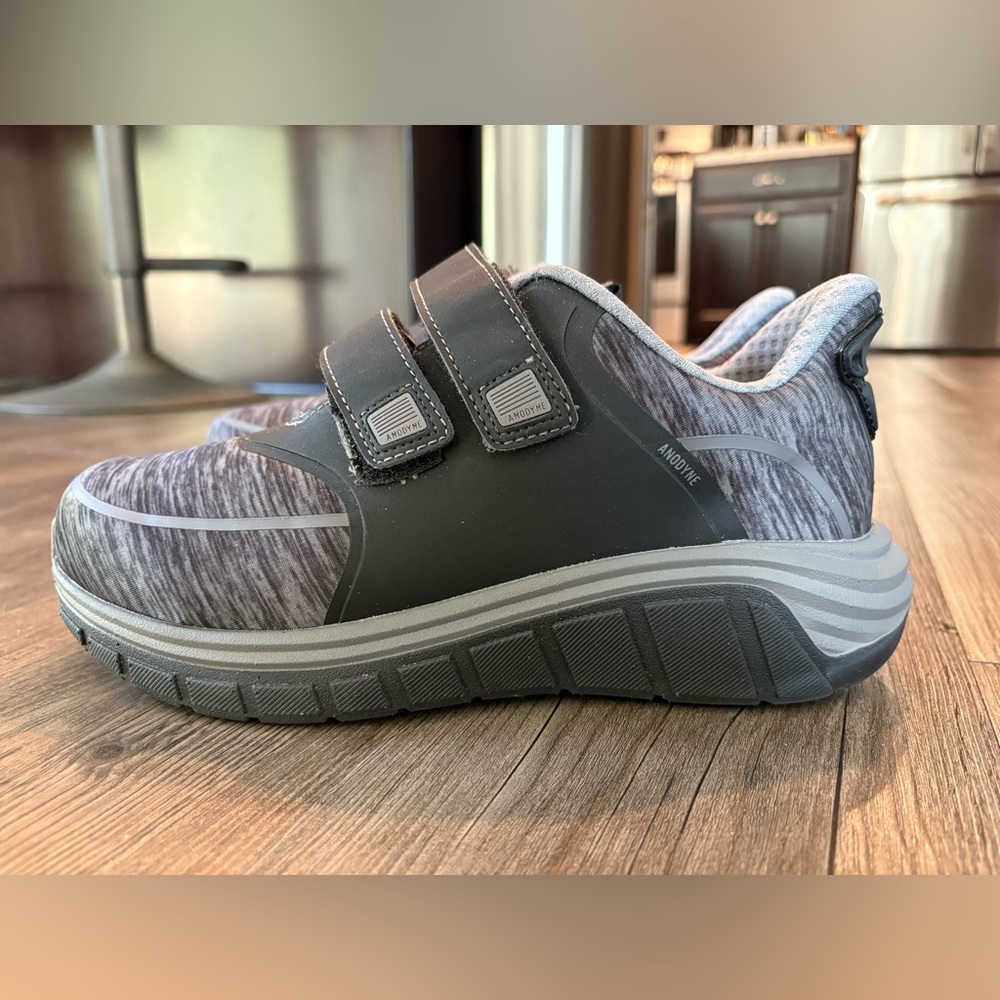 Women's Gray and Black Sneakers
